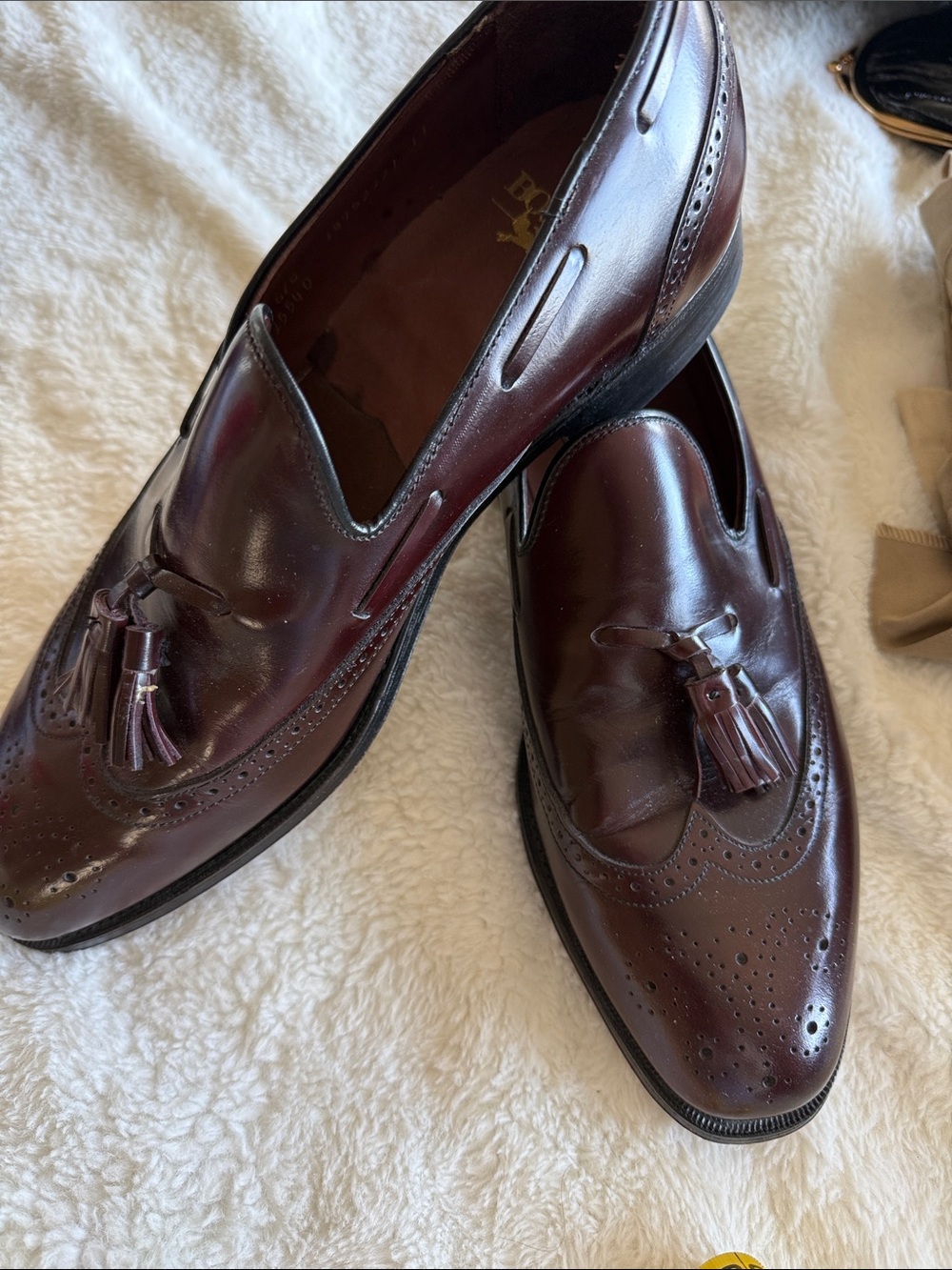 Bostonian Men's Tassel Loafers in Burgundy Brown